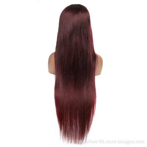 30 32 34 36 38 40 50inch HD/transparent lace human hair wig,nature cuticle aligned 13x4 long straight Lace Front Wigs
